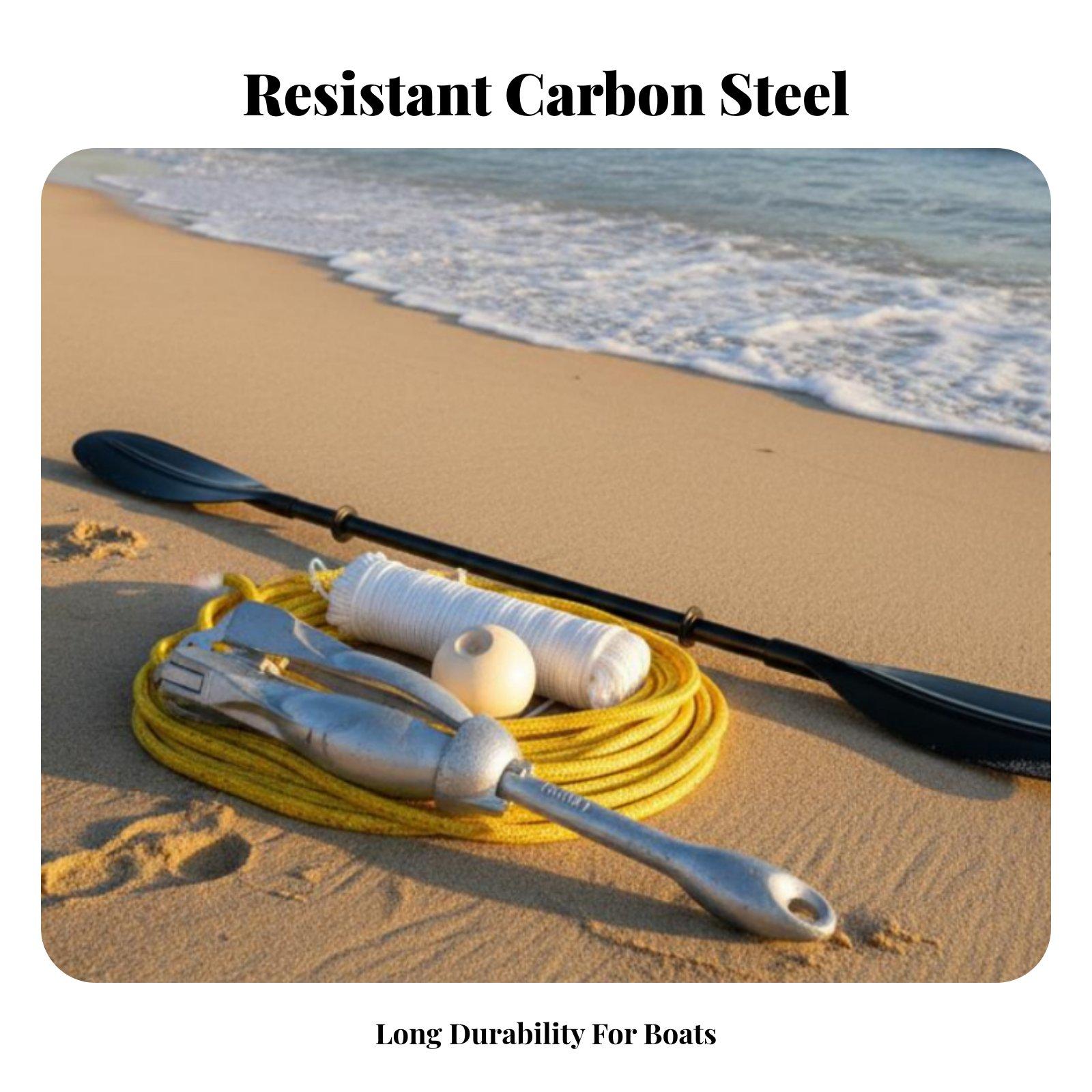 Fishing Kayak Anchor - Collapsible Grapnel Anchor for Inflatable Boat