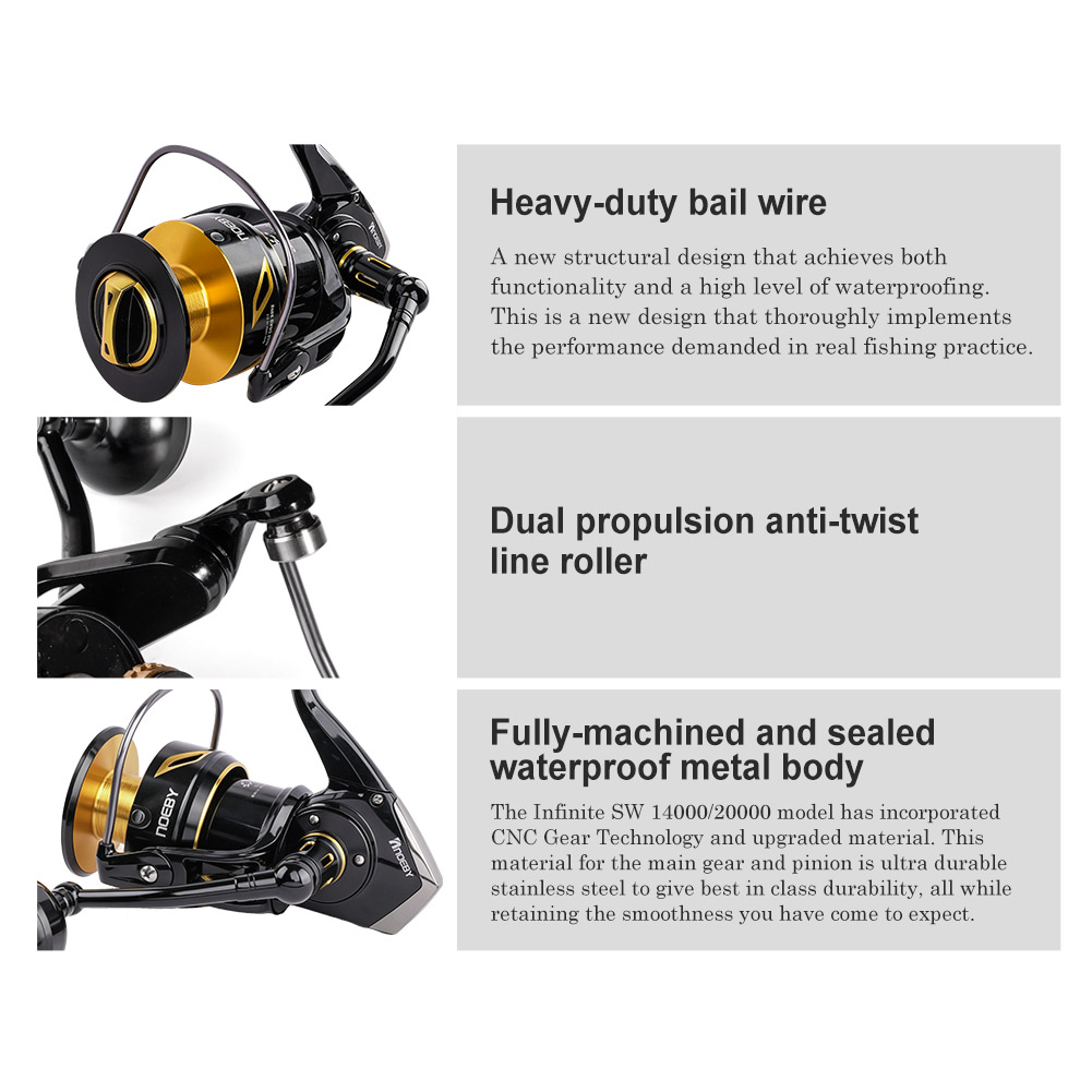 NOEBY Infinite Heavy Duty Salt - Shimano Reel Stradic recension och pris